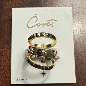 Covet Gold Star Ring Set